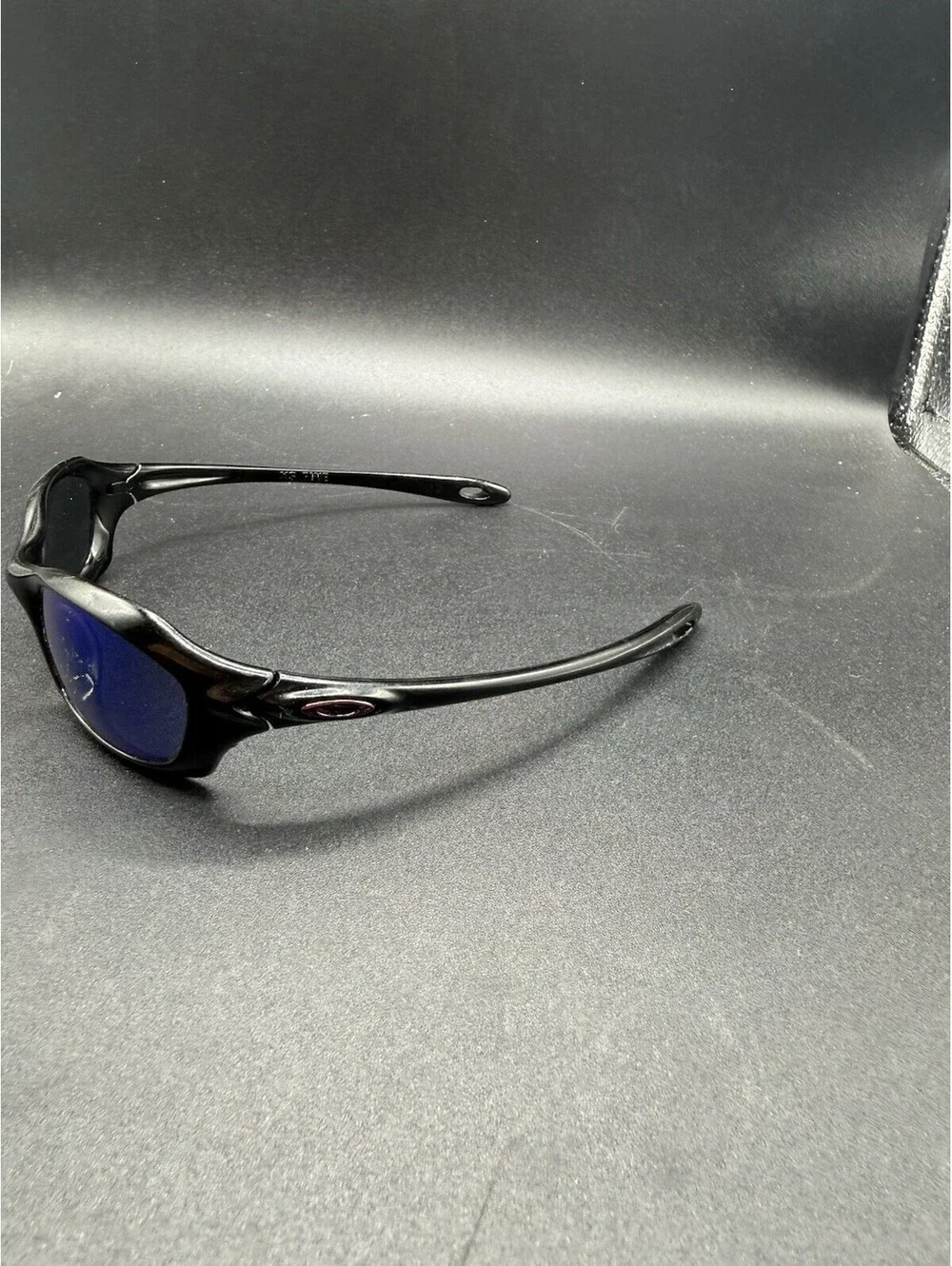 Oakley XS Fives Polished Black/Blue Iridium Lenses